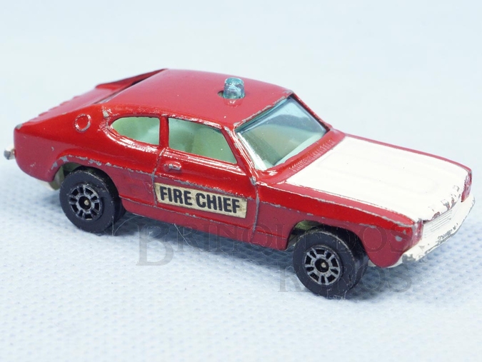 Brinquedo antigo Ford Capri Fire Chief Corgi Jr Whizzwheels Brinquedo antigo Ford Capri Fire Chief Corgi Jr Whizzwheels