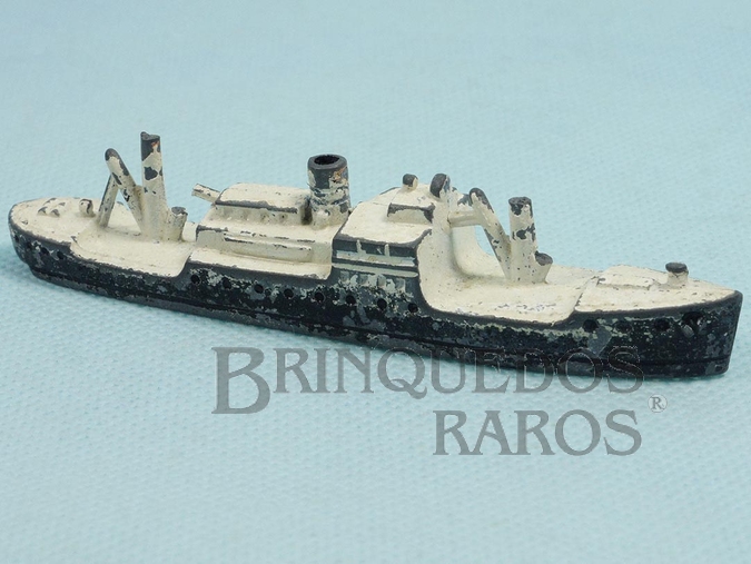 Brinquedo antigo Navio Mercante com 11,00 cm de comprimento Década de 1950 Brinquedo antigo Navio Mercante com 11,00 cm de comprimento Década de 1950