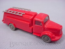 Brinquedo antigo - Wiking - Caminh�o Tanque Mercedes Benz com escadas 5,00 cm de comprimento D�cada de 1970