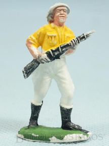 Brinquedo antigo - Casablanca e Gulliver - Ca�ador branco S�rie Safari na �frica D�cada de 1960