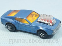 Brinquedo antigo - Matchbox - Mustang Piston Popper azul claro Rola-Matics Inbrima 1970