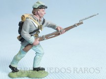 Brinquedos Antigos - Herald - Soldado Confederado avançando com fuzil Década de 1950 Figura Matriz para Soldado Fanabri Batalha do Tuiuti 