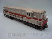 1. Brinquedos antigos - Lionel - Locomotiva Diesel 2331 Fairbank Morse Lackawanna cinza Ano 1954 a 1956
