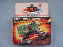Brinquedos Antigos - Estrela - Comandos em Ação Robo-Lança-Chamas lacrado