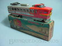 Brinquedos Antigos - A.T.C. - Locomotiva Santa Fé com 25,00 cm de comprimento Década de 1960