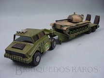 1. Brinquedos antigos - Matchbox - Tank Transporter with M48 Tank Battle Kings