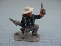 Brinquedos Antigos - Lone Star - Cowboy ajoelhado com dois revolveres Década de 1960