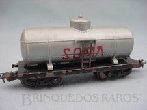 Brinquedos Antigos - Atma - Mirim - Vagão Tanque Soma de dois trucks Corrente Alternada Atma Mirim Década de 1950