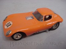 1. Brinquedos antigos - Strombecker - Cheetah GT laranja com chassi de plástico Década de 1970