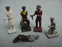 Brinquedos Antigos - Estrela - Conjunto de cinco Frentistas de Posto de Gasolina Década de 1950