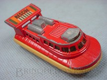 1. Brinquedos antigos - Matchbox - Inbrima - Rescue Hovercraft Superfast vermelho Brazilian Matchbox Inbrima 1970