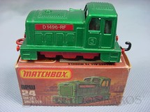 1. Brinquedos antigos - Matchbox - Locomotiva Diesel Shunter Superfast verde