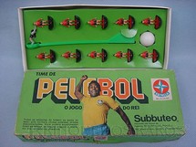 Brinquedos Antigos - Estrela - PeleBol O Jogo do Rei fabricado sob licença de Subbuteo Sports Game Ltd. Time do Flamengo Ano 1978