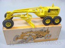 1. Brinquedos antigos - Juê - Motoniveladora Caterpillar CAT 12 com 10,00 cm de comprimento Década de 1970