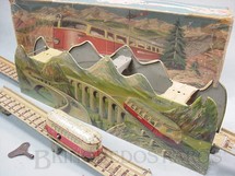Brinquedos Antigos - Technofix - Pista com Automotriz Mountain Express Made in US Zone Década de 1950
