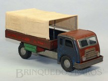 1. Brinquedos antigos - Anajé - Caminhão Alfa Romeo FNM Fenemê com cobertura de lona com 30,00 cm de comprimento Década de 1960