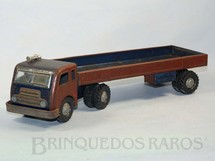 1. Brinquedos antigos - Anajé - Cavalo Mecânico Alfa Romeo FNM Fenemê com Carreta  30,00 cm de comprimento Década de 1960