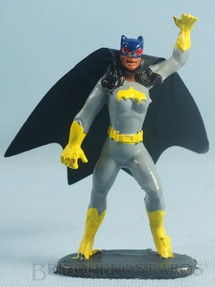 1. Brinquedos antigos - Casablanca e Gulliver - Batgirl de plástico pintado completa com Capa Década de 1970