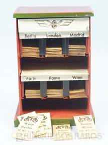 Brinquedos Antigos - Marklin - Bilheteira com 42 Bilhetes de Passagens 11,00 cm de altura Década de 1930