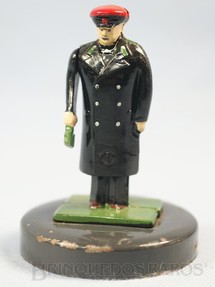 1. Brinquedos antigos - MosKabel - Guarda de estação com movimento no braço 10,00 cm de altura Bitola O Década de 1930