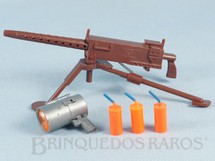 1. Brinquedos antigos - Estrela - Falcon Aventura Defesa Heróica completa com Metralhadora e mais 4 Itens Edição 1981