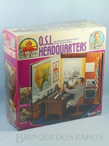 Brinquedos Antigos - Kenner - Ciborg Homem de Seis Milhões de Dólares Oscar Goldman O.S.I. Headquarters Caixa lacrada Ano 1975
