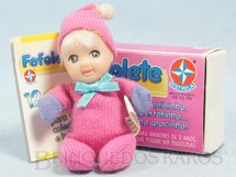 Brinquedos Antigos - Estrela - Fofolete Rosa com 8,00 Cm de altura Olhos pintados Ano 1998
