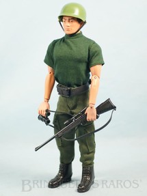 1. Brinquedos antigos - Estrela - Boneco Falcon Soldado de Combate completo com 7 itens Série Força de Ataque Edição 2000