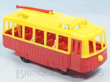 1. Brinquedos antigos - Mirim - Bonde com figuras 21,00 cm de comprimento Década de 1950