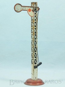 Brinquedos Antigos - Sem identificação - Sinaleiro de linha com 26,00 cm de altura Mudança por alavanca Década de 1930