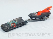 Brinquedos Antigos - Corgi Toys-Husky - Conjunto Carro do Batman Batmobile whit Batboat Batmóvel com Batlancha Husky Ano 1966