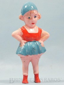 Brinquedos Antigos - Sem identificação - Boneca Chocalho com 15,00 cm de altura Década de 1950