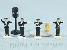 Brinquedos Antigos - Lego - Conjunto de Transito Lego Systen Traffic Police Set completo com seis itens Ano 1959

