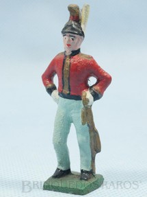 1. Brinquedos antigos - Sem identificação - Soldado InglÃªs da Cavalaria em Uniforme de Gala Século XIX Década de 1950