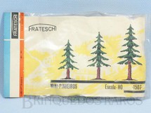 1. Brinquedos antigos - Frateschi - Mini-Pinheiros Escala HO Década de 1960
