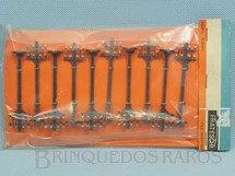 1. Brinquedos antigos - Frateschi - Conjunto com 10 postes de linha Escala HO Década de 1960