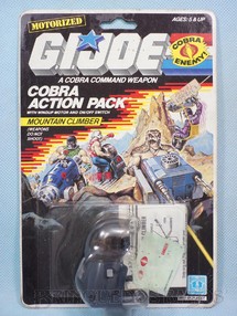 1. Brinquedos antigos - Hasbro - Action Pack Cobra Mountain Climber completo Blister lacrado Ano 1987