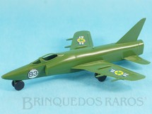 Brinquedos Antigos - Casablanca e Gulliver - Avião Grumman F-11 Tiger verde Série Forças Armadas Década de 1980