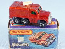 1. Brinquedos antigos - Matchbox - Badger Rola-Matics vermelho metálico cream antennae