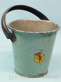 Brinquedos Antigos - Wida - Balde de praia com 14,00 cm de altura Ano 1937 