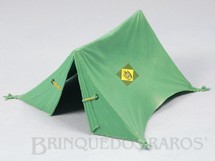 1. Brinquedos antigos - Casablanca e Gulliver - Barraca de Campanha verde claro com 15,00 cm de comprimento Série Tropas Imperiais Década de 1970
