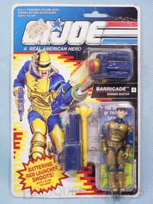 1. Brinquedos antigos - Hasbro - Barricade Bunker Buster completo Blister lacrado Ano 1991