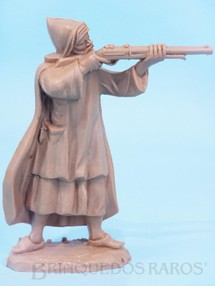 Brinquedos Antigos - Reamsa - Beduíno de pé atirando com fuzil Numerado 148 Figura Matriz do Conjunto Lawrence da Arábia da Comanche Reedição da Década de 1990