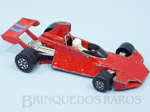 1. Brinquedos antigos - Matchbox - Inbrima - Brabham BT 44B Fórmula 1 Speed Kings vermelho Brazilian Matchbox Inbrima Década de 1970
