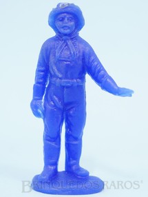 1. Brinquedos antigos - Casablanca e Gulliver - Cabo Rusty Forte Apache Gulliver de plástico azul escuro Década de 1980