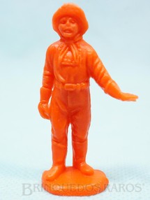 1. Brinquedos antigos - Casablanca e Gulliver - Cabo Rusty Forte Apache Gulliver de plástico laranja Década de 1980