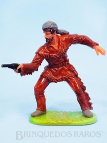 1. Brinquedos antigos - Elastolin - Caçador atirando com revolver Matriz de Figura Série Planície Selvagem Gulliver Década de 1990 RESERVED***RA***




