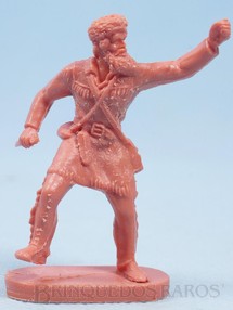1. Brinquedos antigos - Casablanca e Gulliver - Caçador de pé com faca sem pintura Série Planície Selvagem Década de 1970