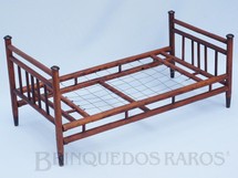 Brinquedos Antigos - Sem identificação - Cama Patente com 64,00 cm de comprimento Década de 1940