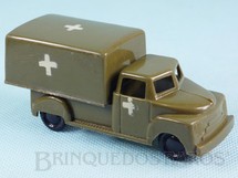 1. Brinquedos antigos - Beija Flôr - Caminhão Ambulância do Exército com 10,00 cm de comprimento Década de 1970